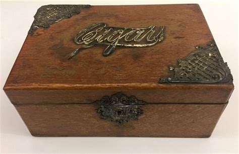 antique intricate metal cigar box|antique cigar boxes value guide.